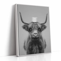 Highland Humor In Monochrome