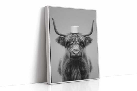 Highland Humor In Monochrome