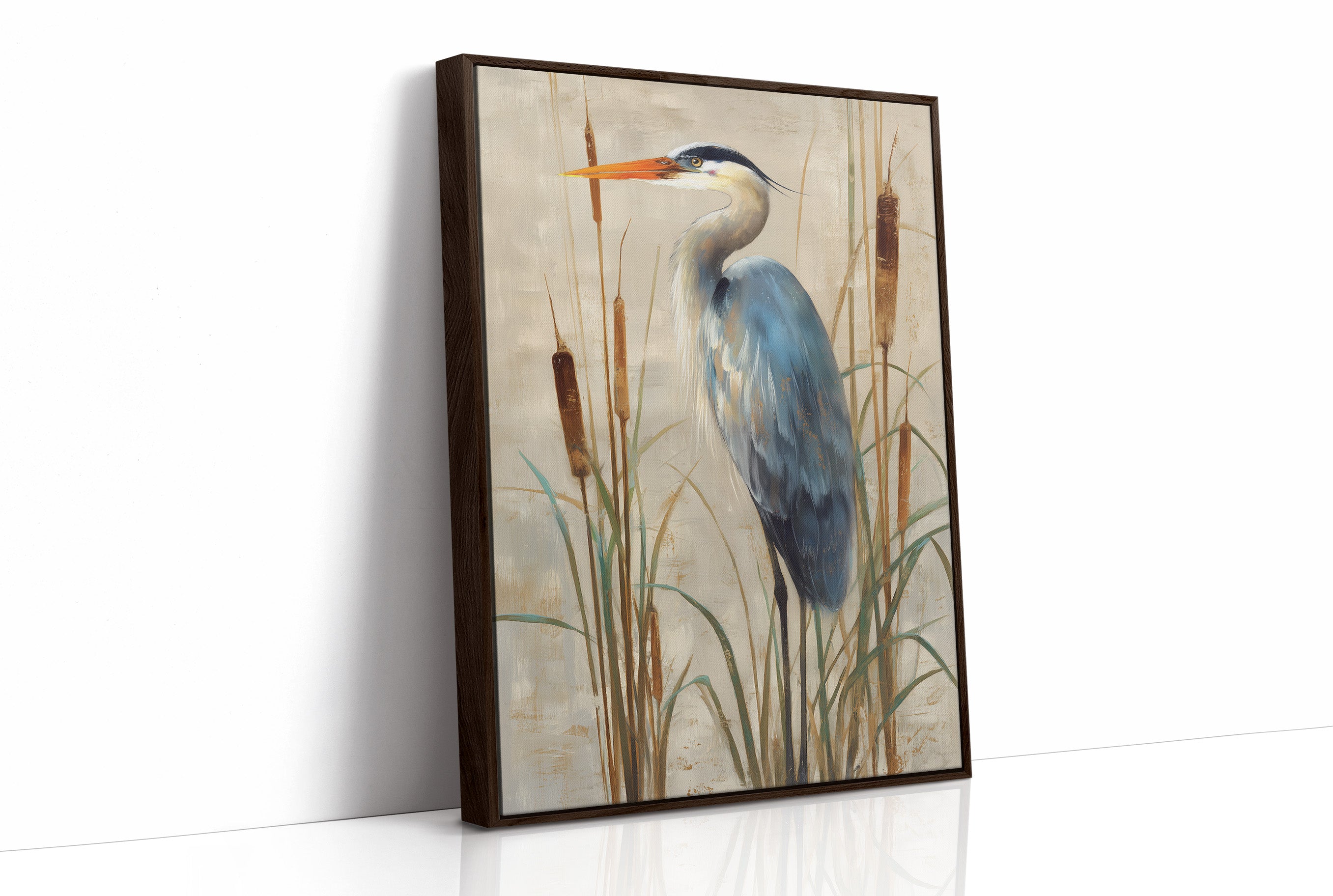 Wetland Guardian Among Cattails