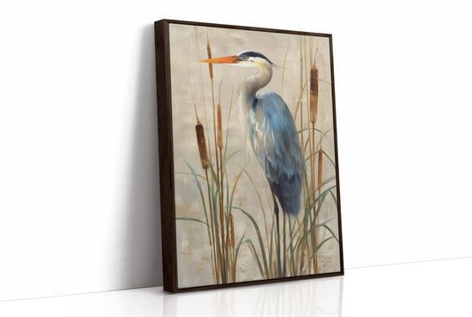 Wetland Guardian Among Cattails