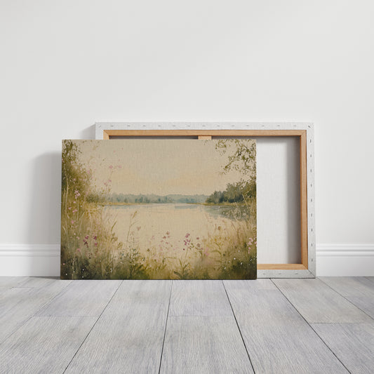Wild Blooms Dance By Still Waters