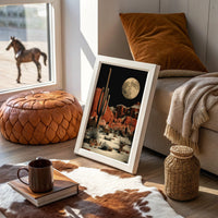 Saguaros Stand Watch Under Luna's Glow