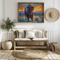 Sunset Paints The Buffalo's Soul