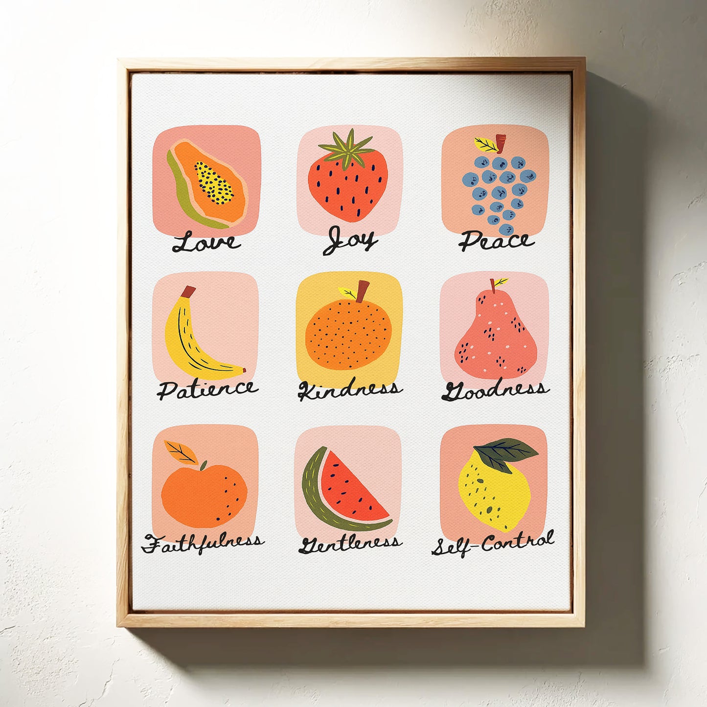 Fruits of the Spirit Illustrated Print