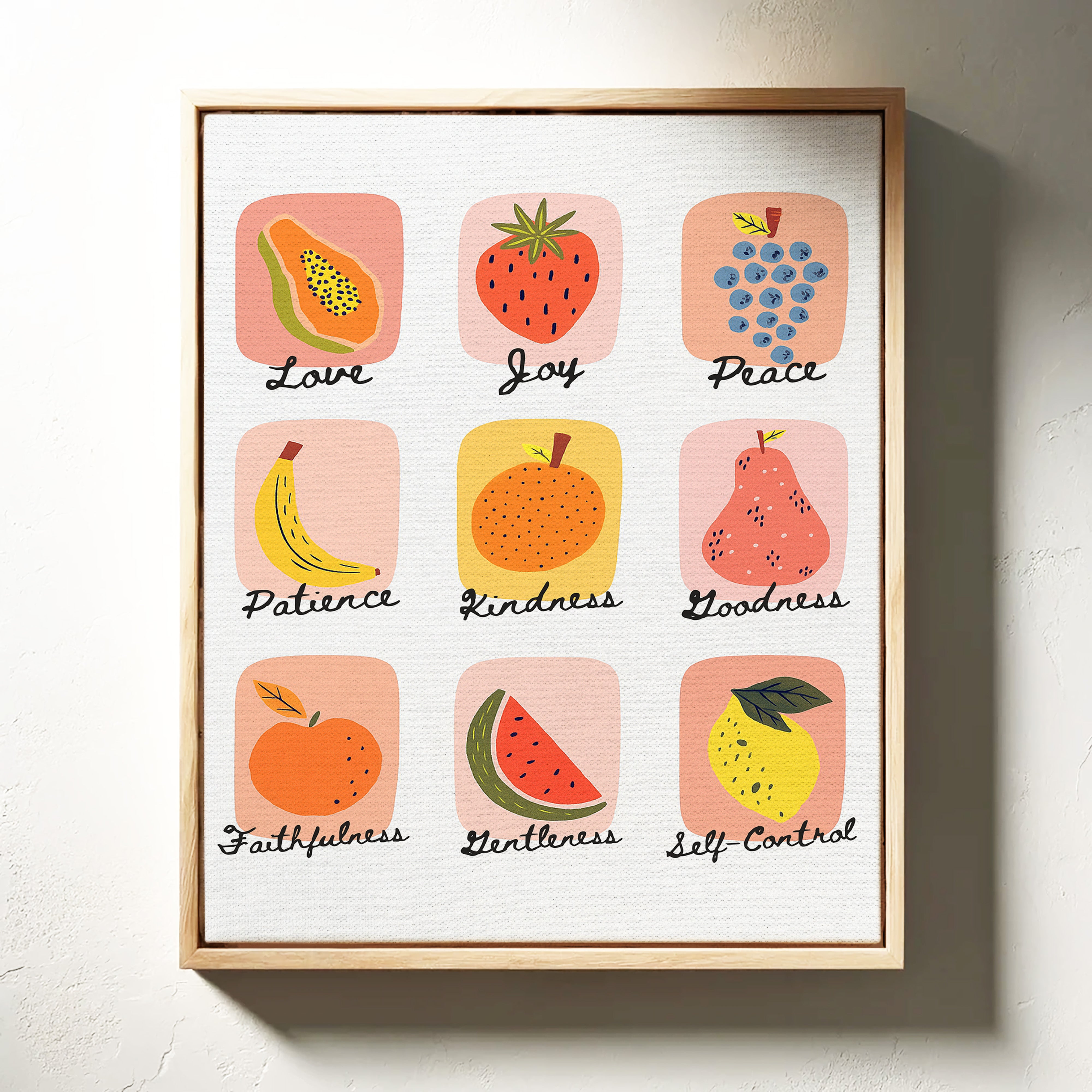 Fruits of the Spirit Illustrated Print