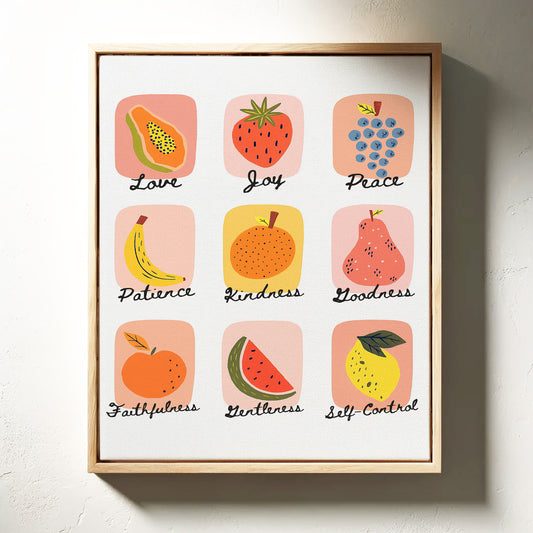 Fruits of the Spirit Illustrated Print