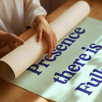 Sacred Words On Mint Canvas