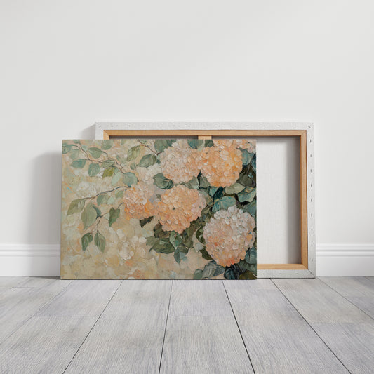 Peach Hydrangeas Paint Summer's Memory