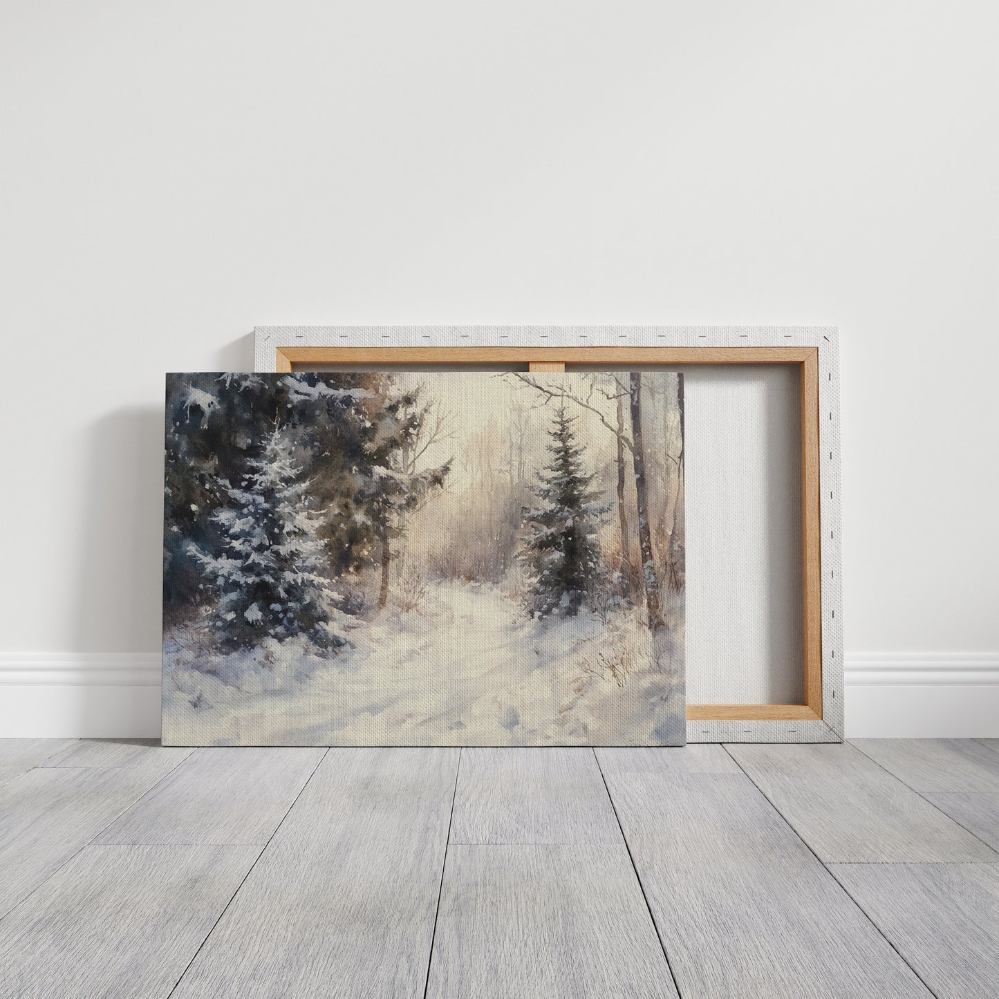 December Light Dances Through Pines