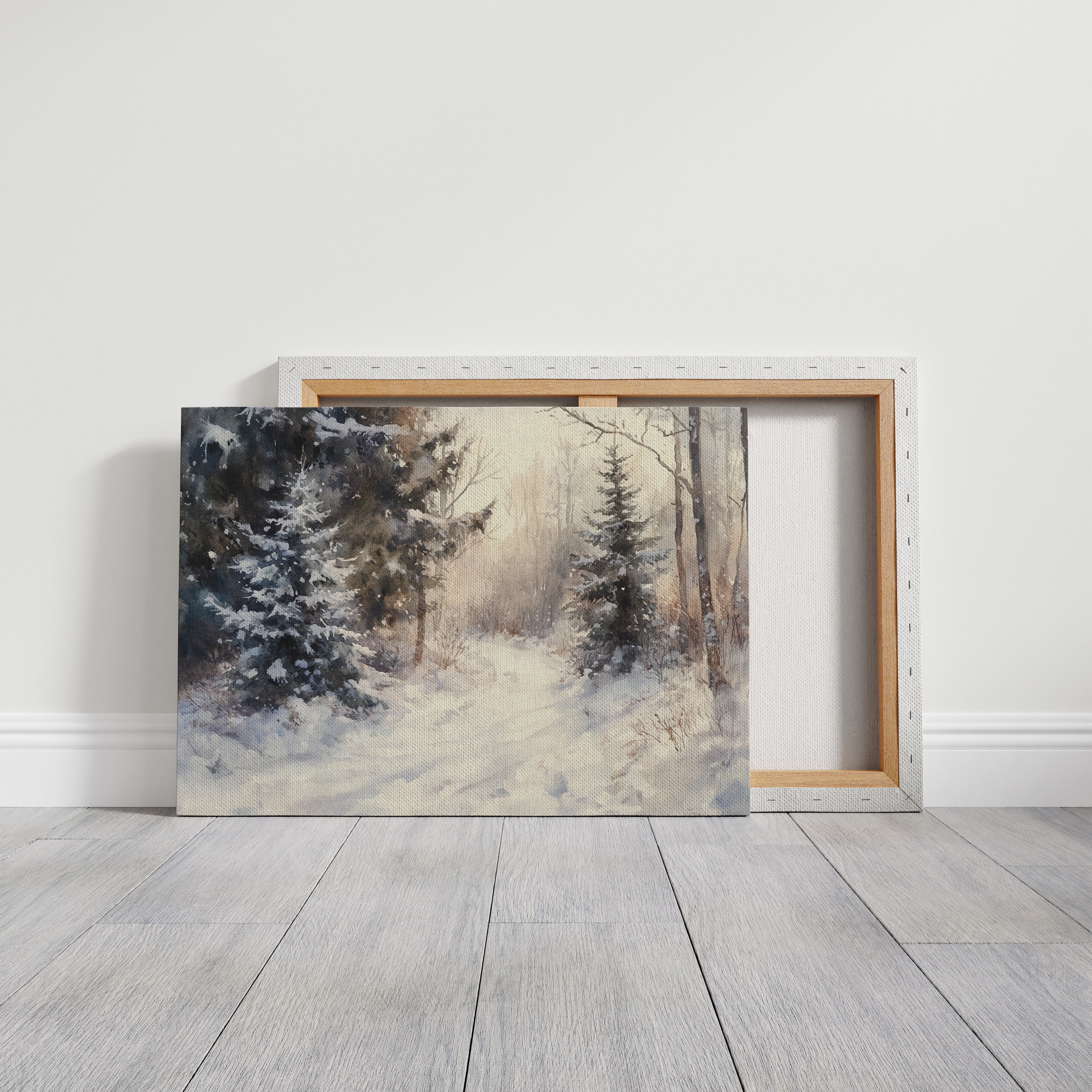December Light Dances Through Pines