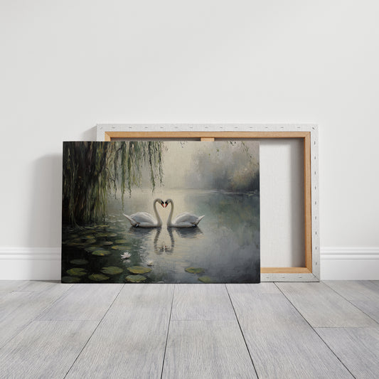 Swans Dance Among Lotus Dreams