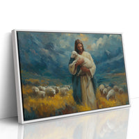 Gentle Shepherd Tends Golden Fields