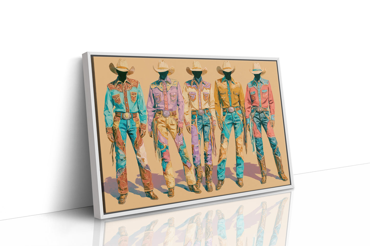 Pastel Parade of Cowboy Suits