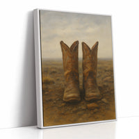 Western Boots Still Life – Cowboy Art Print
