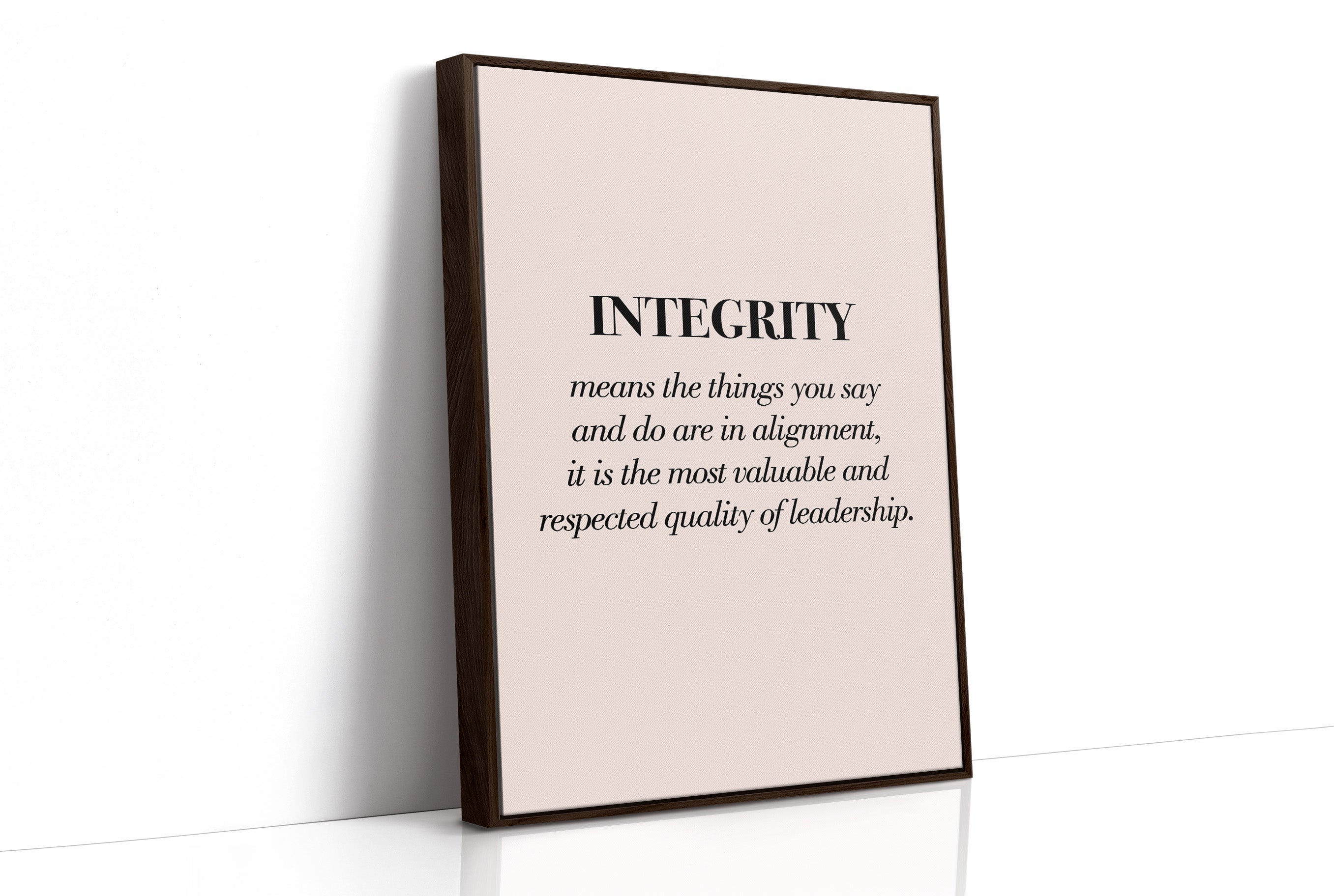 Integrity Alignment Leadership Quote