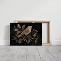 Songbird Among Autumn Berries