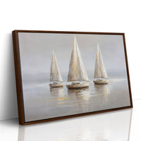 Sails Drift On Quiet Waters