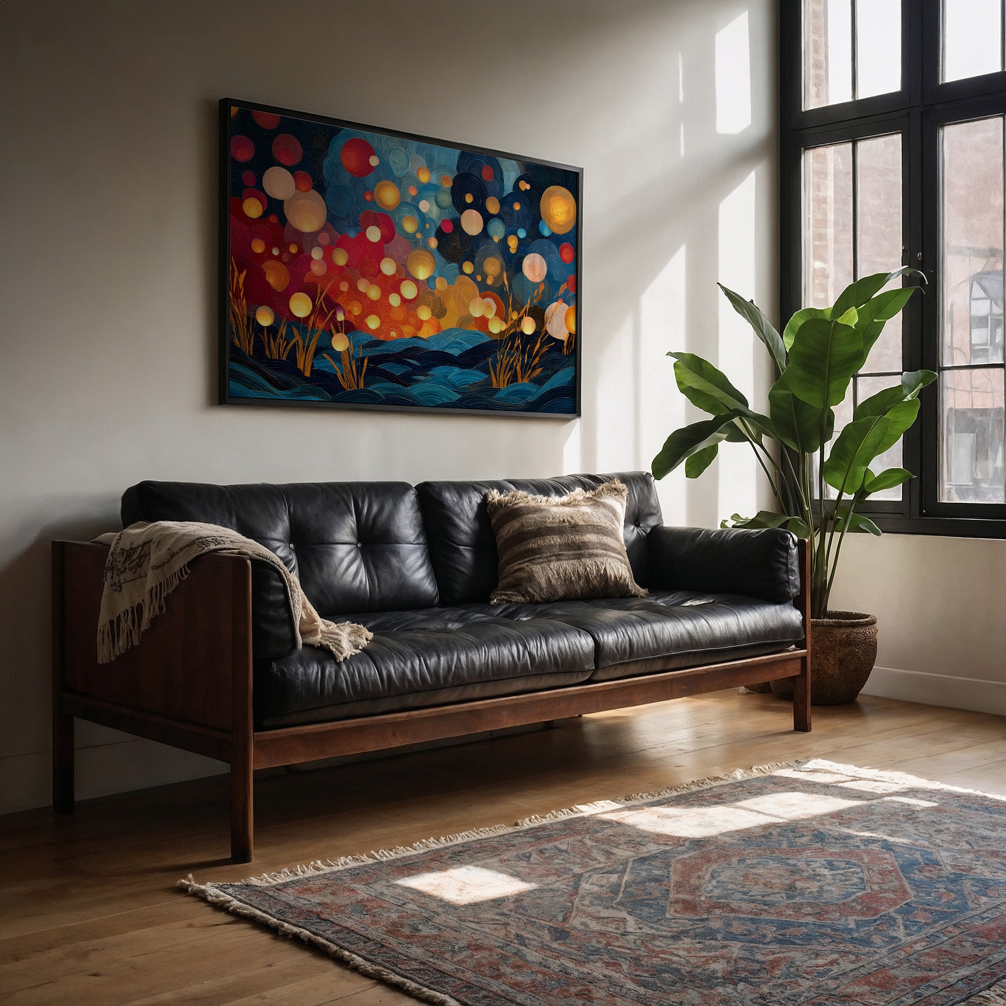 Fireflies Dance Above Midnight Waves