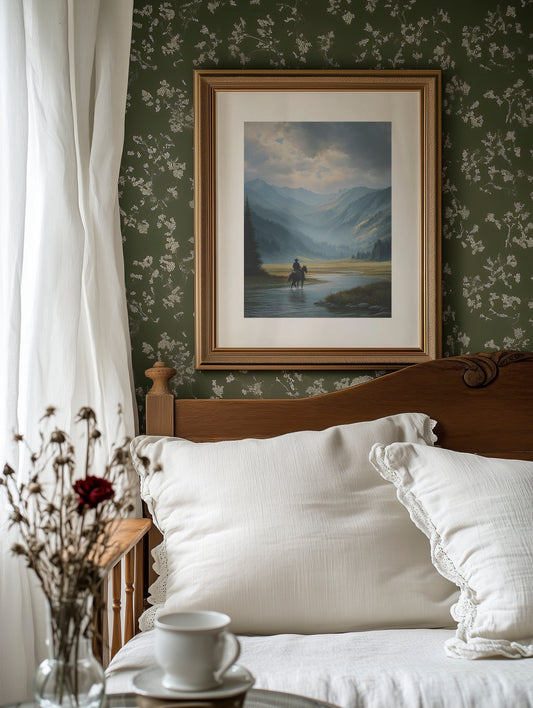 Crossing Waters Under Mountain Light