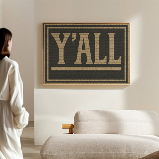 Y’ALL Mosaic Wall Art