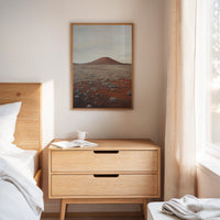 Solitary Peak In Rust And Stone