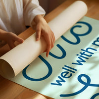 Serene Words On Mint Canvas