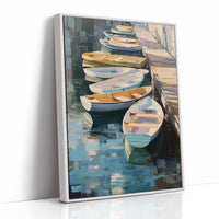 Harbor Boats Wait For Morning