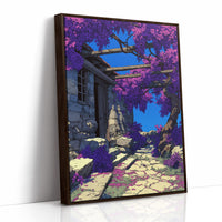 Wisteria Over the Old Stone Cottage