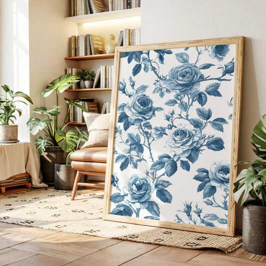 Cerulean Blooms in Quiet Spaces
