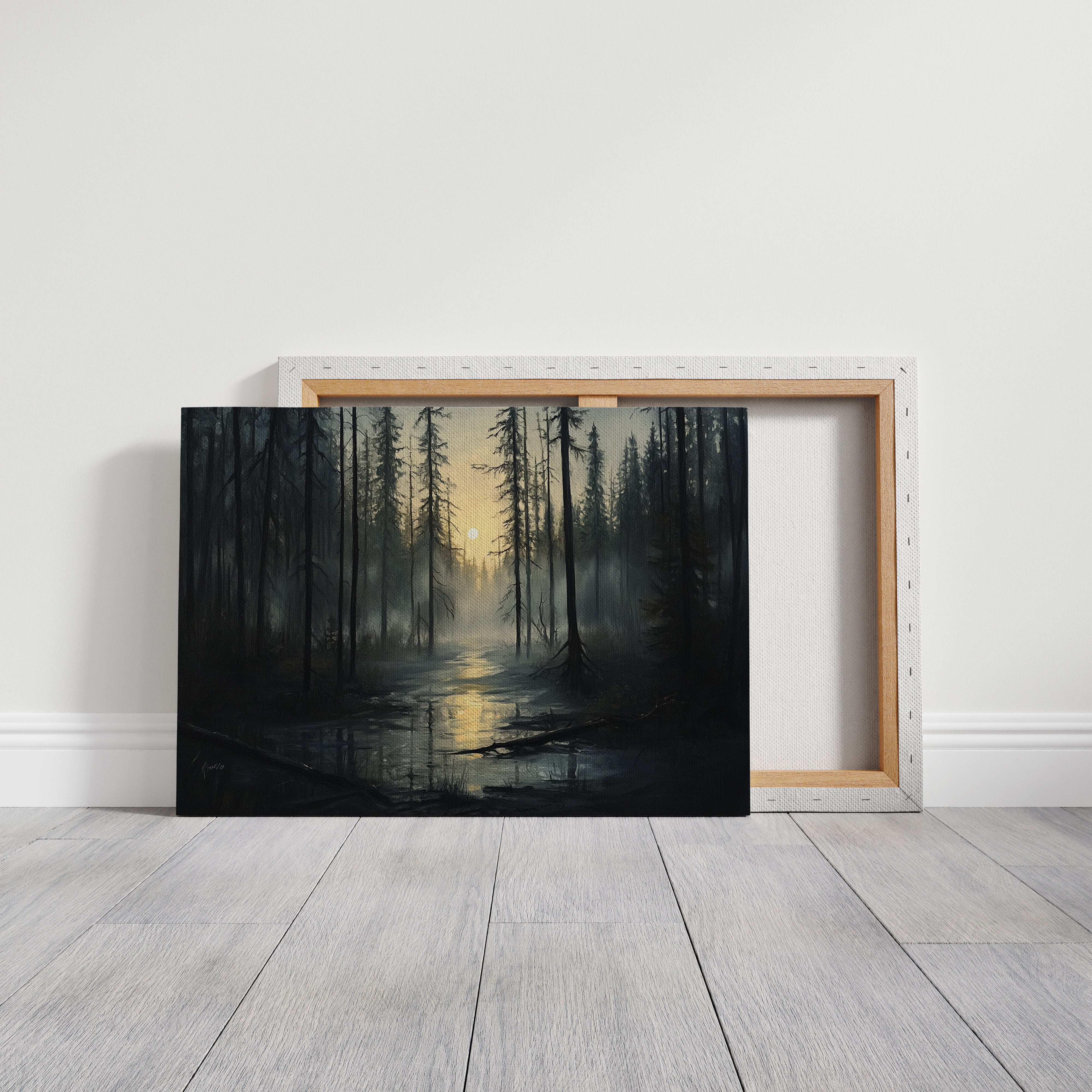 Ancient Pines Hold Moonlit Waters