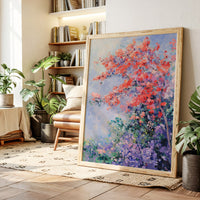 Blossoms Beneath a Vibrant Sky