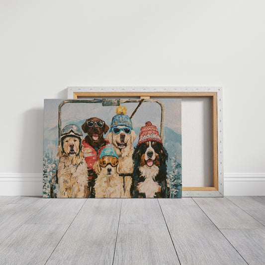 Puppy Joins the Chairlift Crew