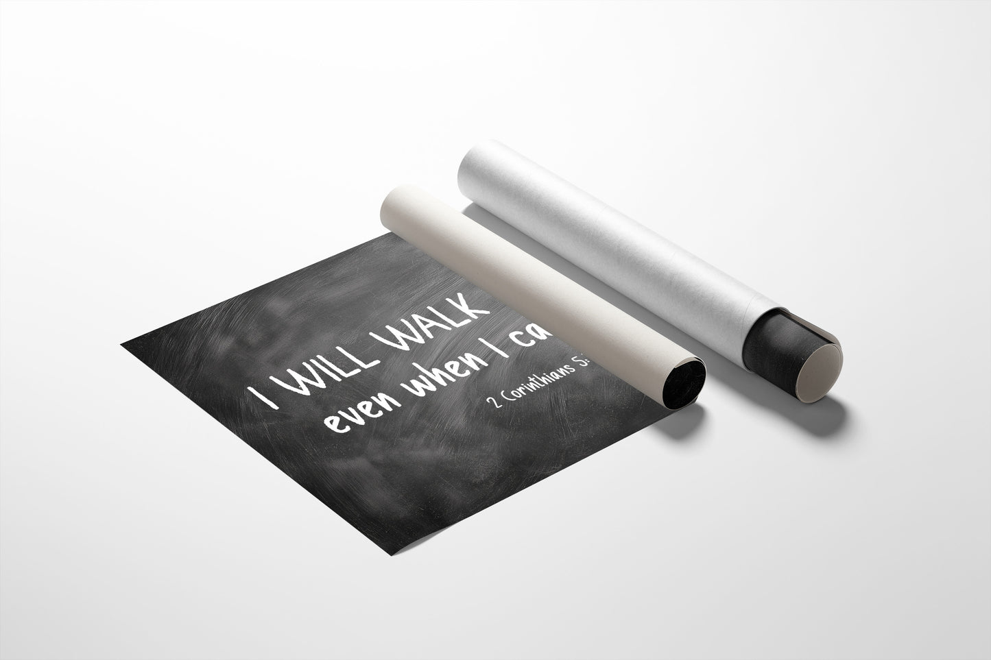 Chalk Words On Wooden Shelves