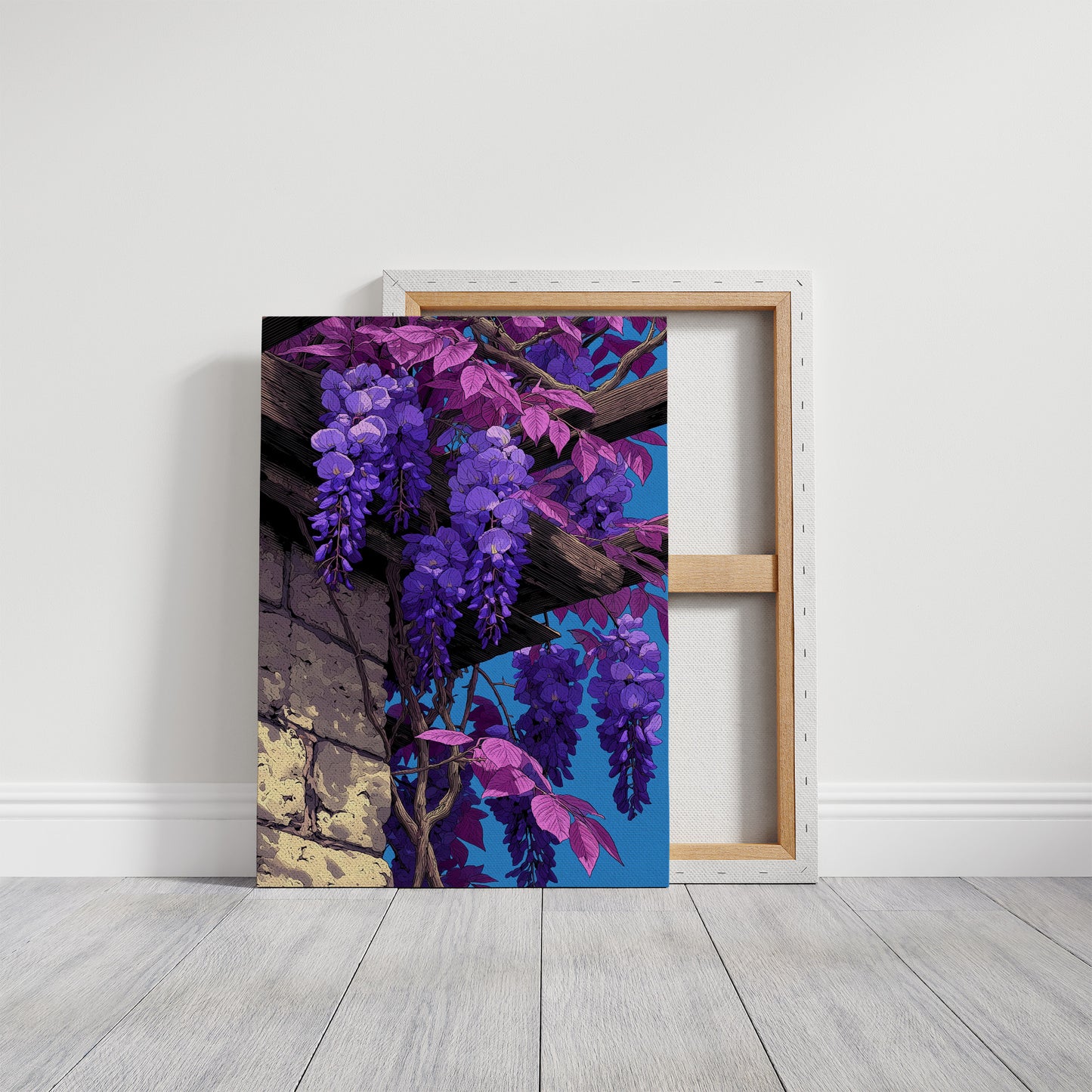 Wisteria Cascading Down the Beam