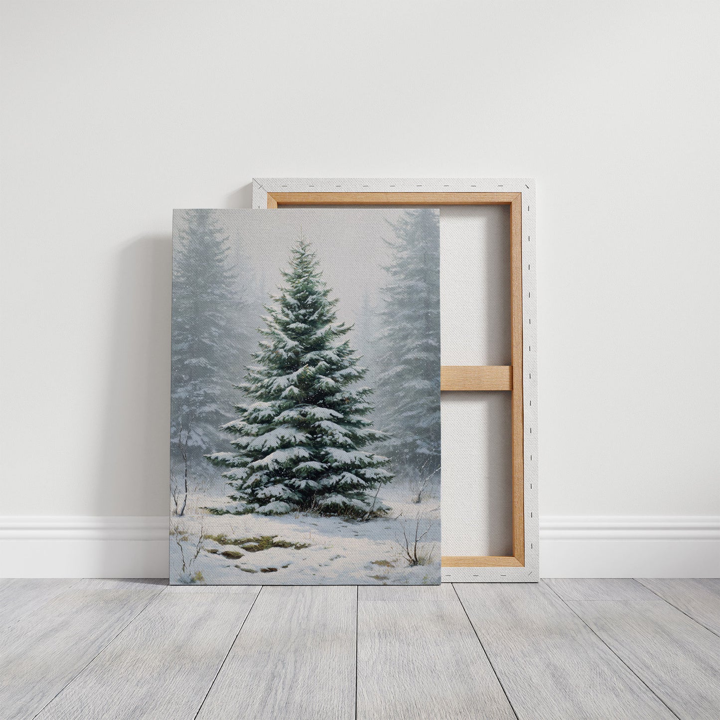 Evergreen Tales In Winter Mist