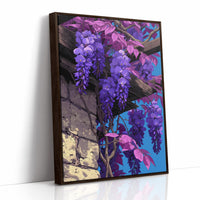 Wisteria Cascading Down the Beam