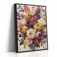 Plum & Marigold, Palette Knife Bloom