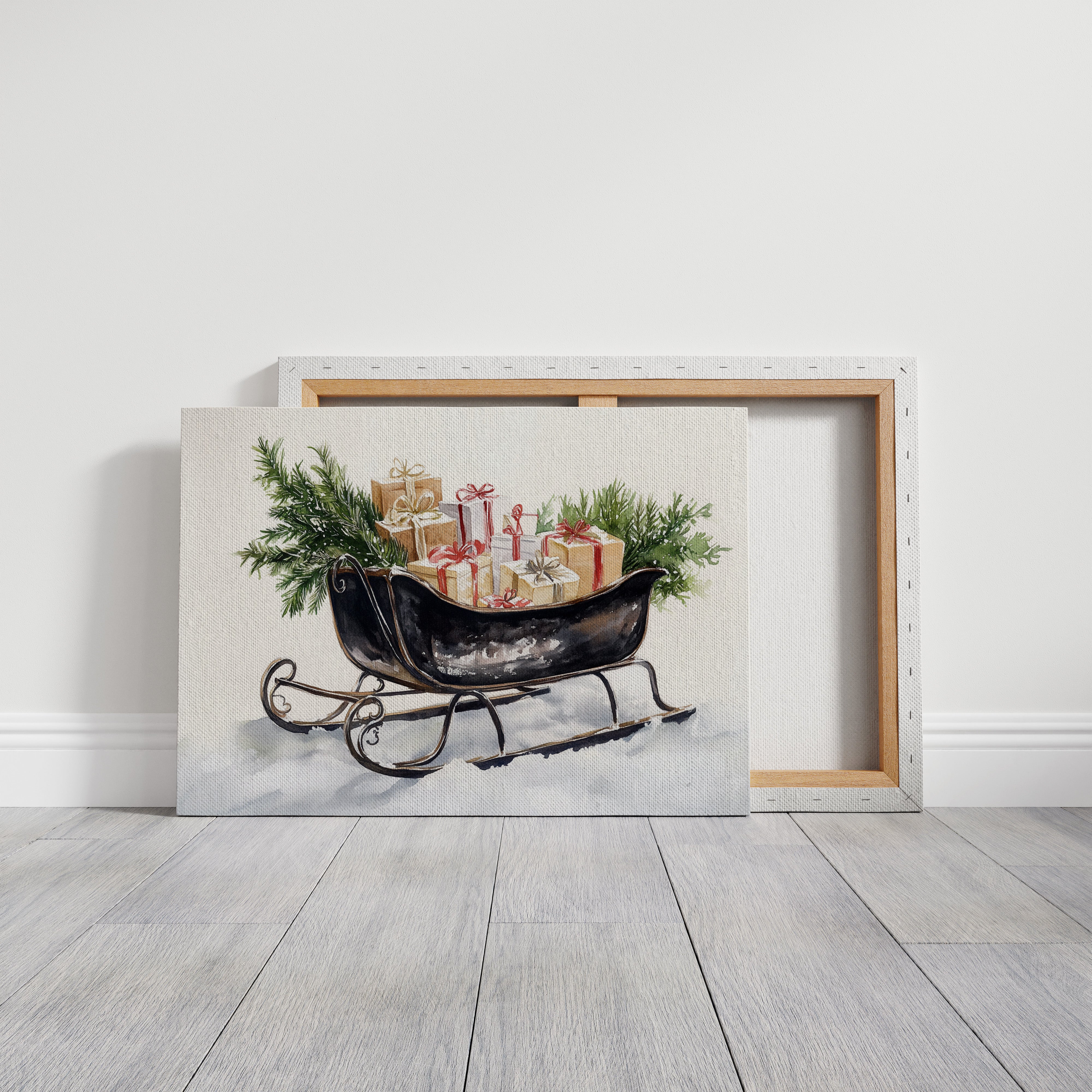Vintage Sleigh Carries Winter Magic