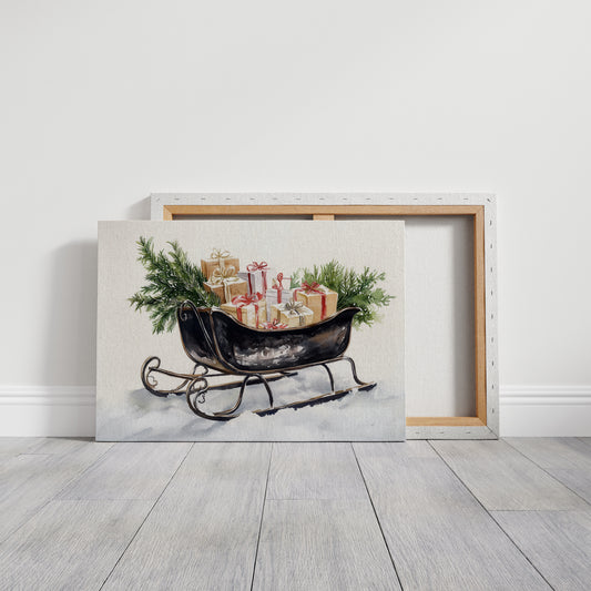 Vintage Sleigh Carries Winter Magic