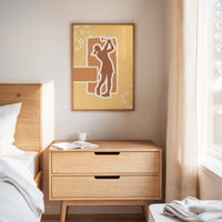 Copper Notes Float Through Golden Air