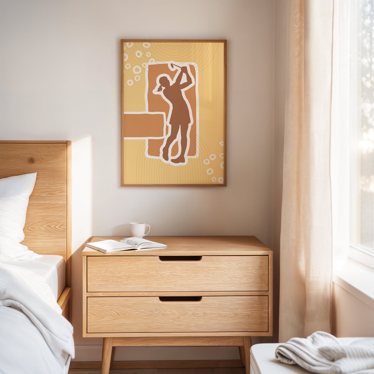 Copper Notes Float Through Golden Air