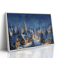 Starlit Village Keeps Winter's Secret