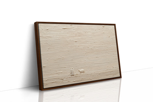 Tiny Figures Across Textured Plains