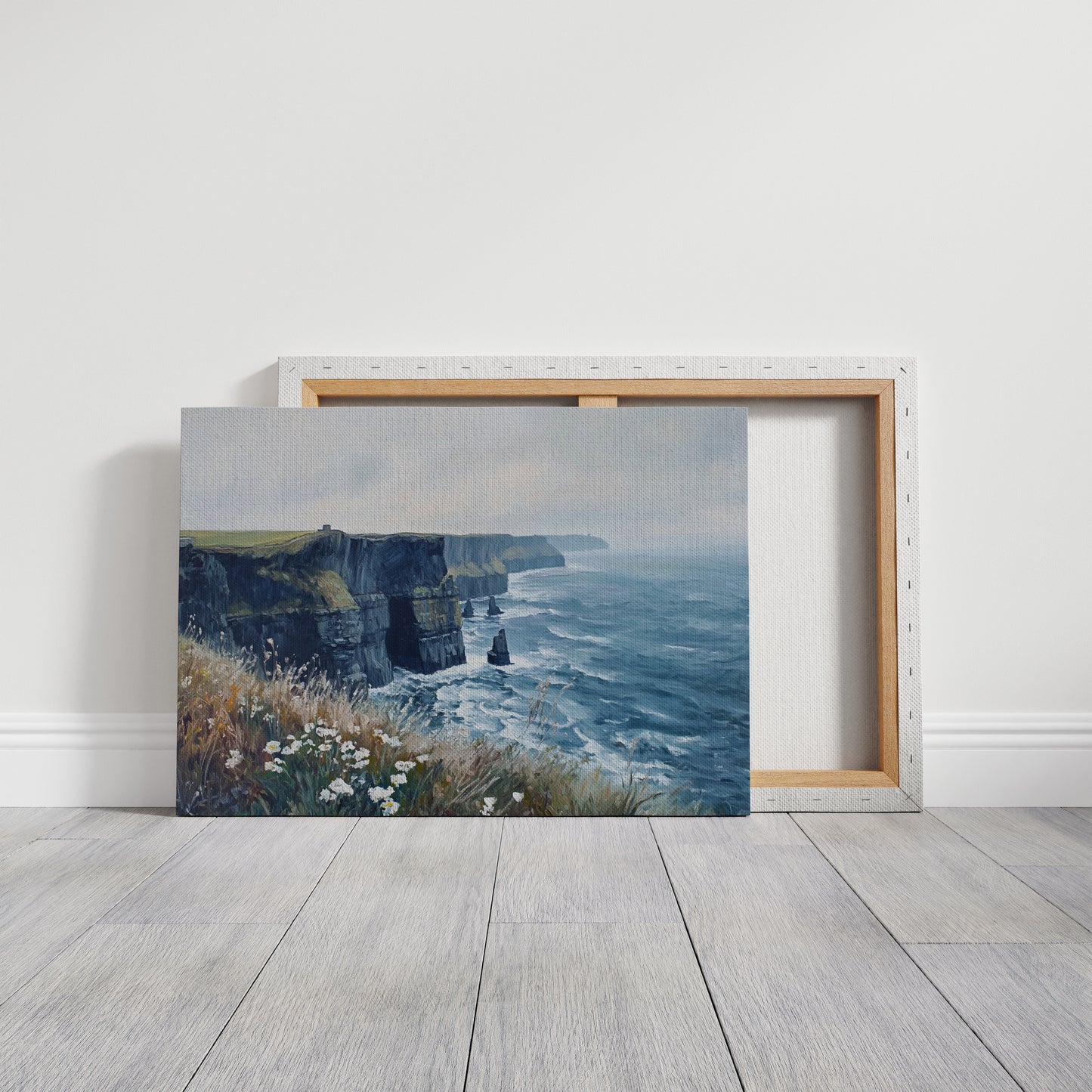 Wild Daisies Dance Above Atlantic Cliffs