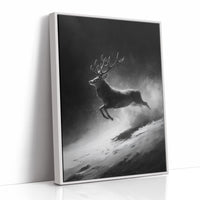 Silver Hooves in Falling Snow