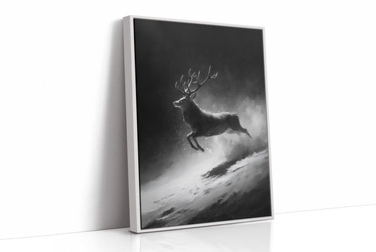 Silver Hooves in Falling Snow