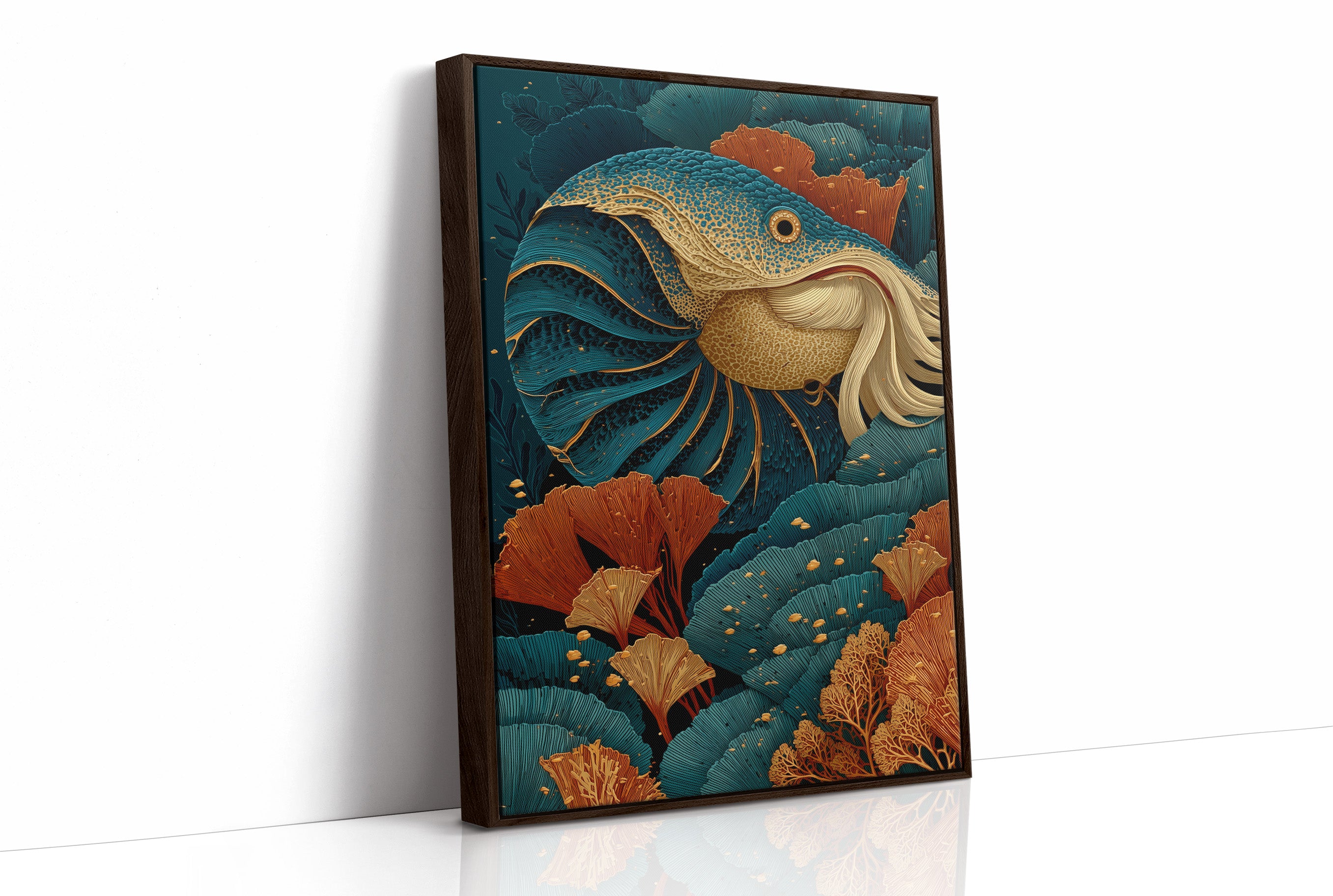 Golden Fins Amid the Reef