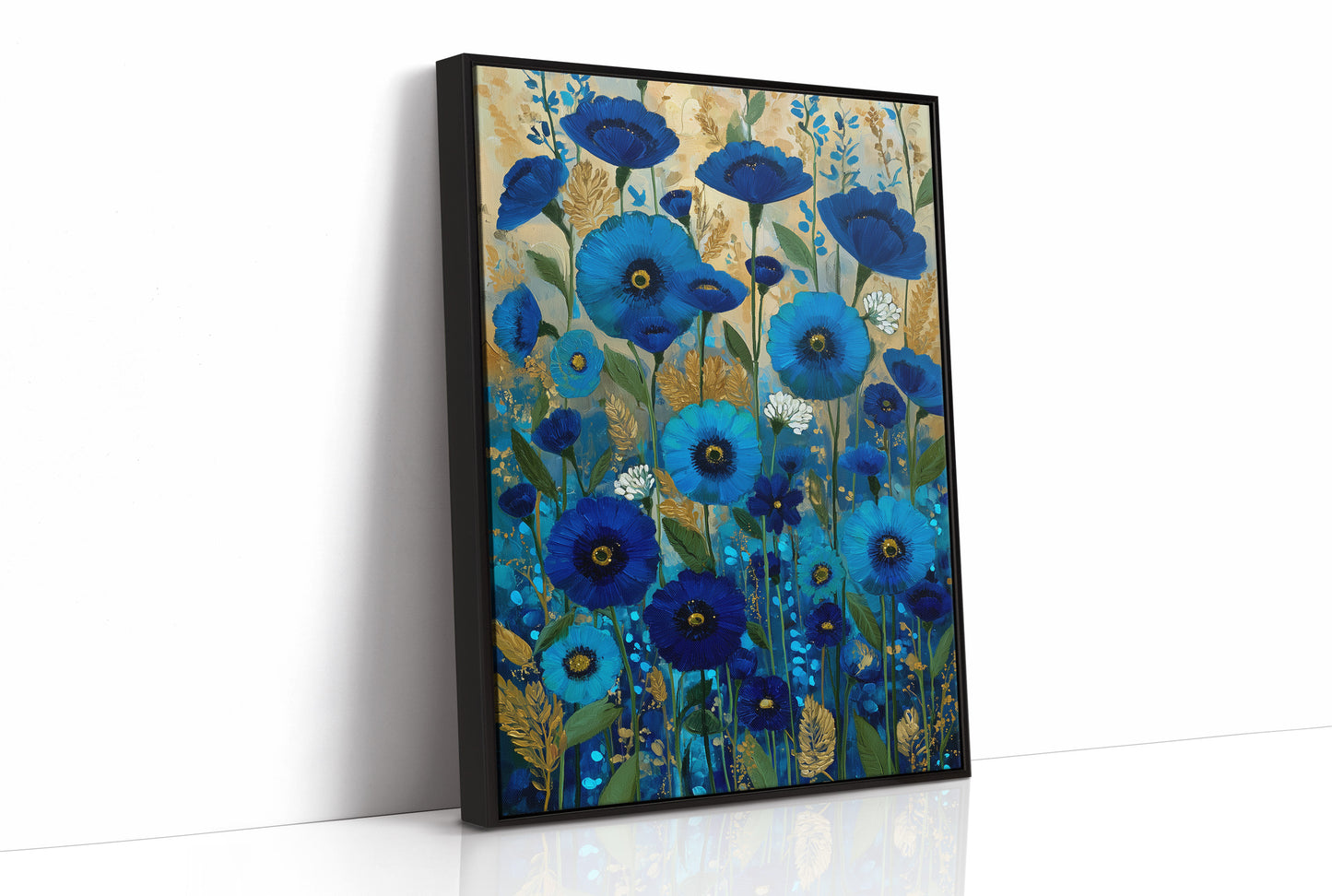 Midnight Blooms in Blue