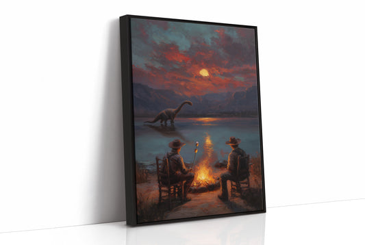 Campfire Under A Jurassic Moon