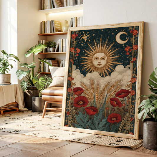 Harvest Beneath Celestial Gaze